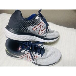 Size 9.5 Women Size 8 Mens-New  Balance Fresh Foam 680v7 Gray Black Orange (D1)